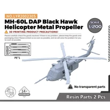Yao's Studio LYR200230S 1/200 MH-60L DAP Black Hawk Helicopter Metal Propeller