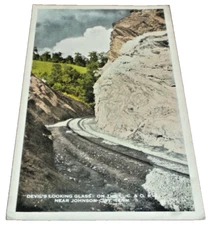 1910's CLINCHFIELD RAILROAD DEVIL'S LOOKING GLASS JOHNSON CITY POST CARD