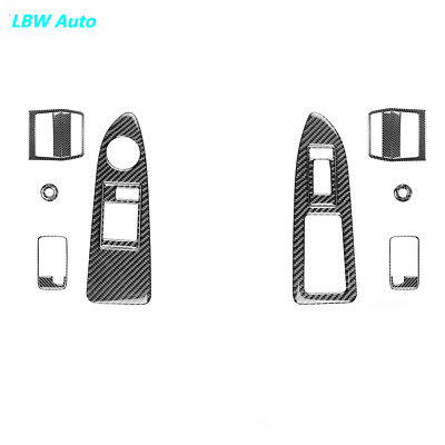 16x For Dodge Challenger 2008-14 Real Carbon Fiber Car Side Door Panel Kits Trim