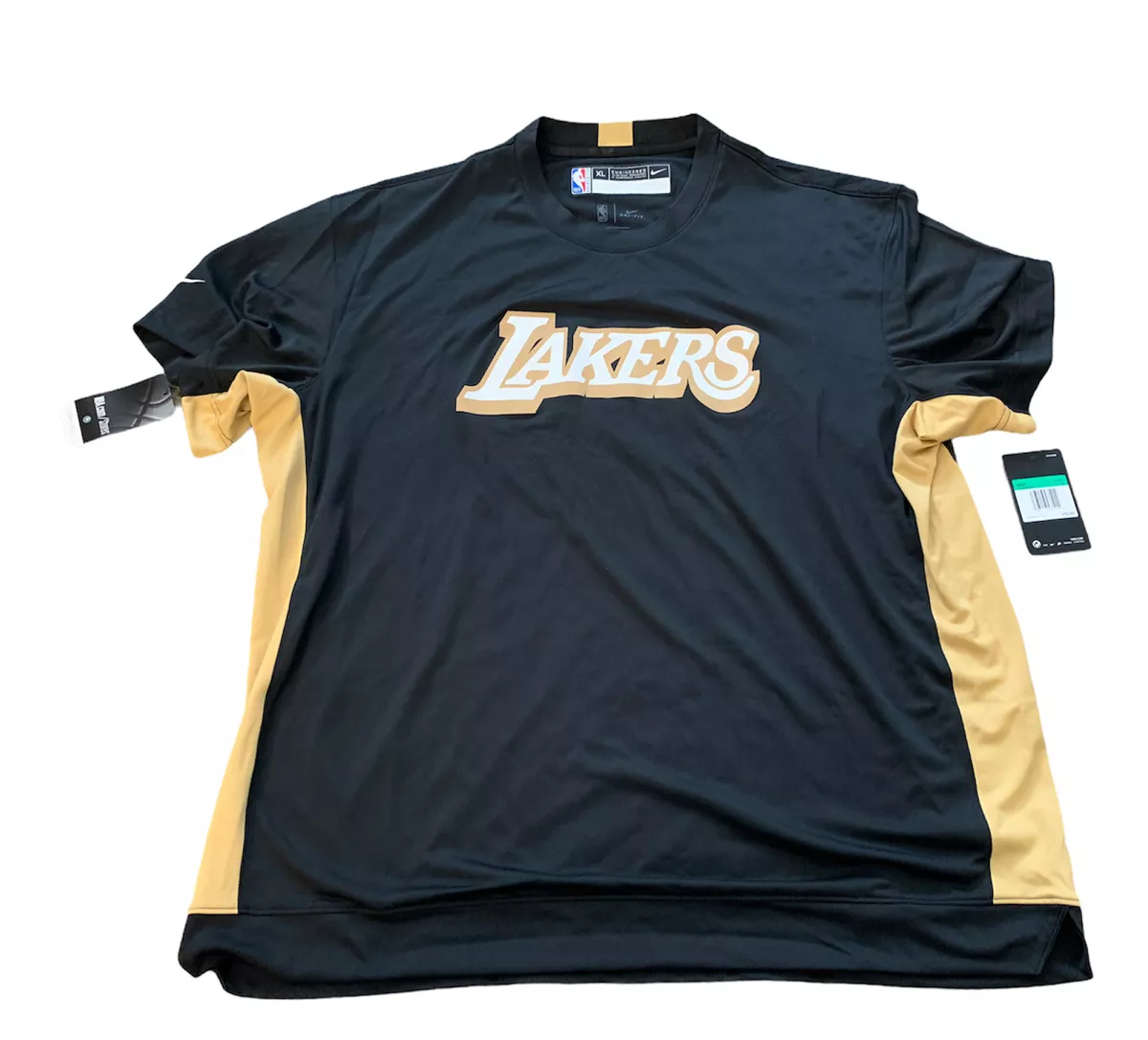 Nike NBA Lakers Shooting Shirt Warm Up Player Issued Size XL AV0995-010