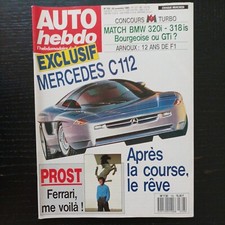 Auto hebdo 703 BMW 320 i BMW 318 is René Arnoux mercedes c 112 f3000 1989 alesi