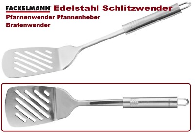 FACKELMANN Edelstahl Schlitzwender Pfannenwender Pfannenheber Bratenwender 