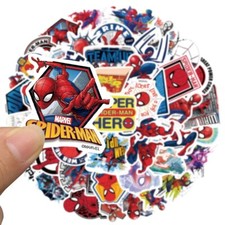 50 adesivi Marvel Spiderman laptop finestra da parete casa frigorifero camera da letto bambini Regno Unito nuovi