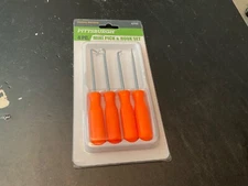 Pittsburgh Mini pick and hook set. 4-pc Orange Color .new