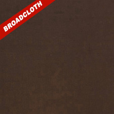 Brown Polyester Cotton Broadcloth Fabric - 60" Wide - Sold by the Yard