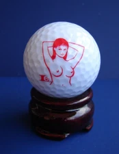 Adult Naughty Novelty Pinup Golf Ball Gag Gifts Cartoon Breasts Tits Boobs