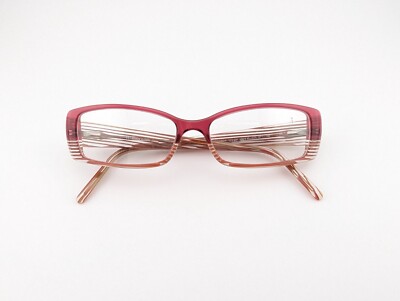 Escada Eyeglasses, Frames Only, VES 031 6PY Red/Brown, 52-15-140, Plastic, Italy