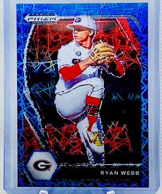 2021 Panini Prizm Draft Picks Ryan Webb Blue Velocity Prizm #PDP125 - Guardians