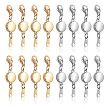 16 Pcs Magnetic Lobster Clasps for Jewelry Necklace Bracelet Making