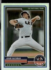 2023 Panini USA Baseball Stars & Stripes #51 Adam Hachman Silver Prizm PP