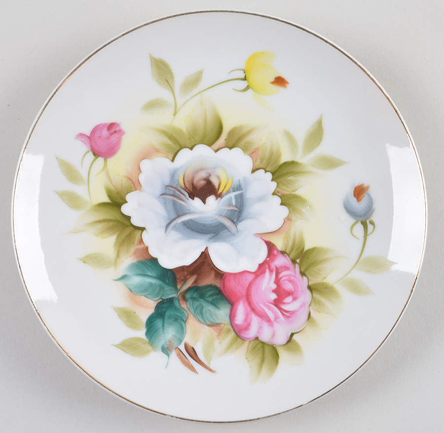 Shafford Kashmir Rose Salad Plate Elegant Floral Design 1850351