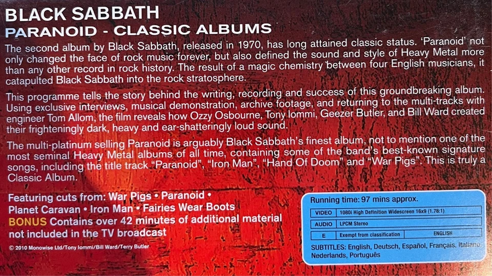 Metal Box Vol. 2 - Black Sabbath Paranoid / Dio Holy Diver Exclusive Box NEU OVP - Bild 4 von 4