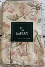 2 Ralph Lauren Belmont Oaks Standard Pillowcase NEW