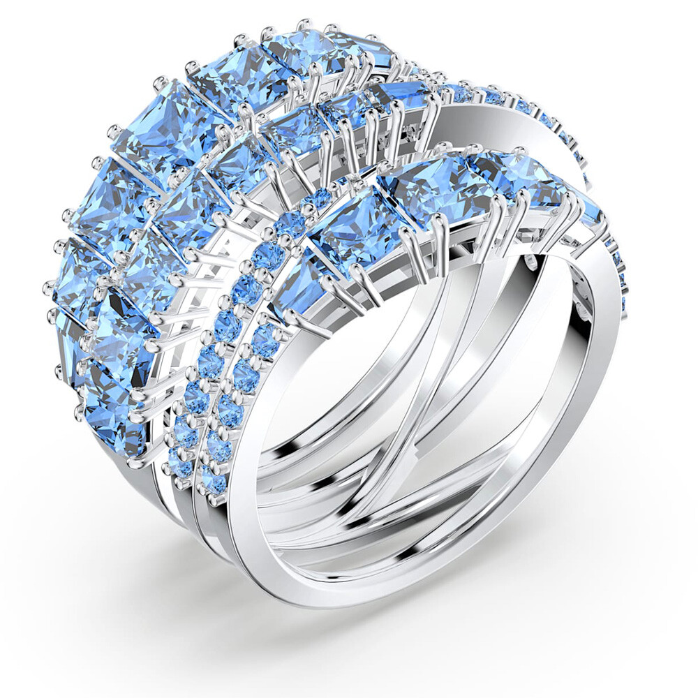 NEW Swarovski Twist Wrap Blue Rhodium Plated Ring | eBay NEW Swarovski Twist Wrap Blue Rhodium Plated Ring | eBay