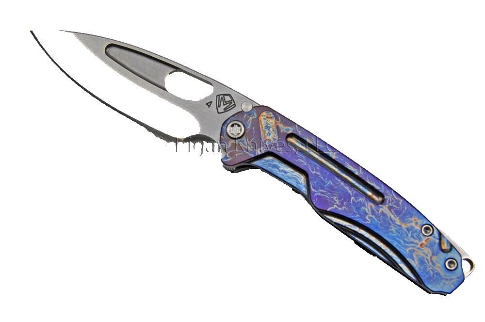 Clip Point Titanium Handle Collectible Modern Custom & Handmade Folding Knives