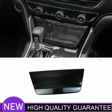 Console Storage Box Cover Trim 1* For Honda Accord 10th 18-22 Steel Carbon Fiber