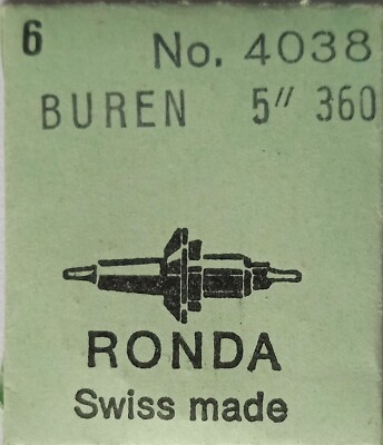 Nos New [1X = 1 Staff ] Buren 360 Ronda 4038 Achse Aus volante Balance Asse
