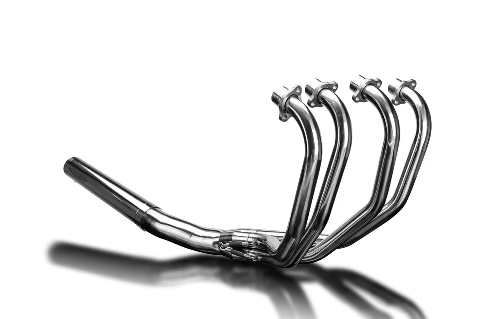 Silenciador recto clásico de acero inoxidable Yamaha XJ750 Maxim 1982-1986 4-1 escape completo Foto 2 de 4