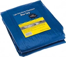 PRO SOURCE Light Duty Blue Polyethylene Tarp: UV Resistant, 30' x 20' x 5 mil