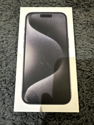 New Sealed Apple iPhone 15 Pro 128GB Black Titanium Unlocked +1yr Apple Warranty - Picture 1 of 2