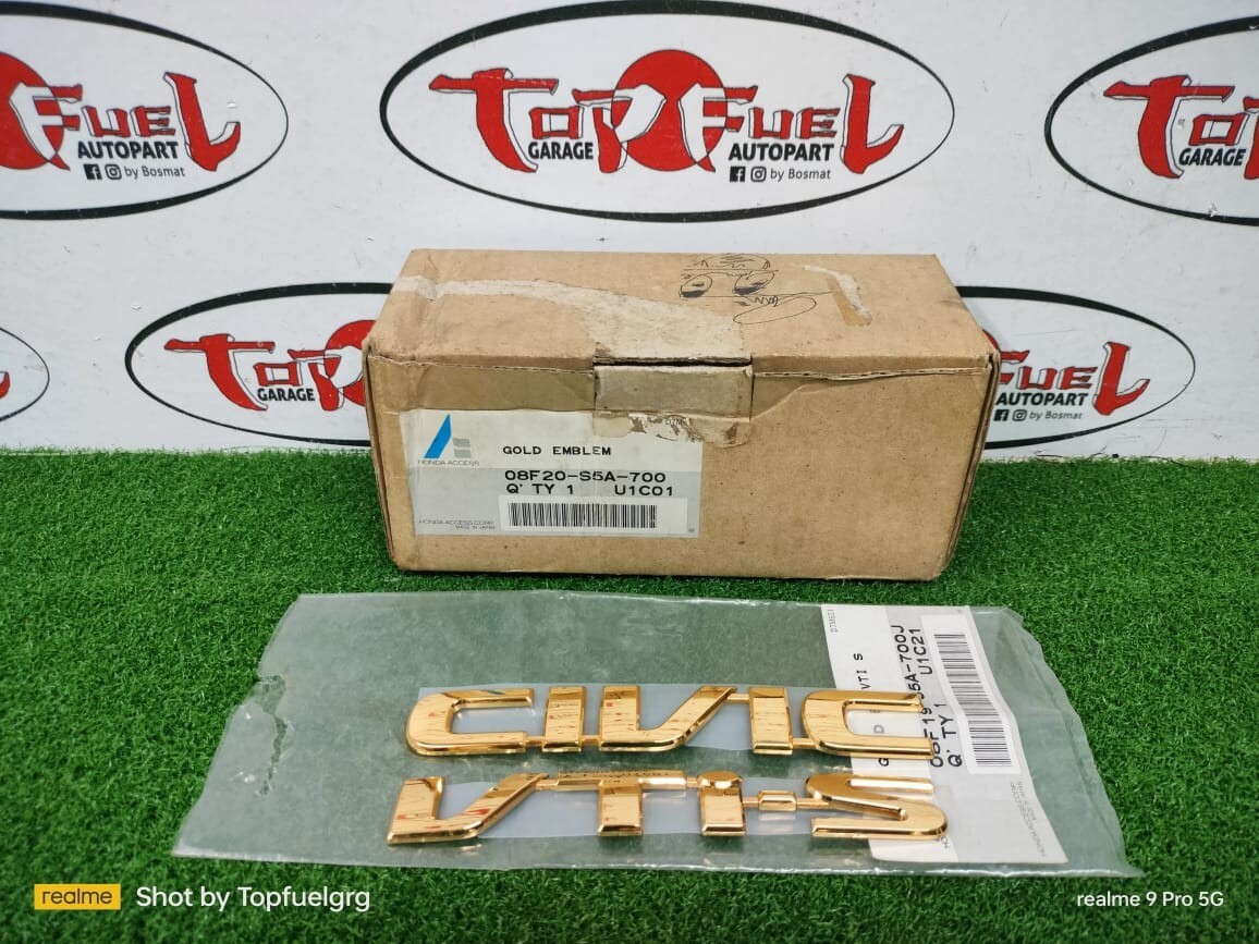 JDM Honda Access Gold Emblem Trunk Honda Civic Es9-Em2 00-05 | eBay