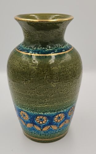 Vintage Thai Silk Vase Aldo Londi Bitossi Italy 8