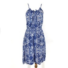 Old Navy Womens Dress Medium Blue Sleeveless Pullover Tie Suspended Cami