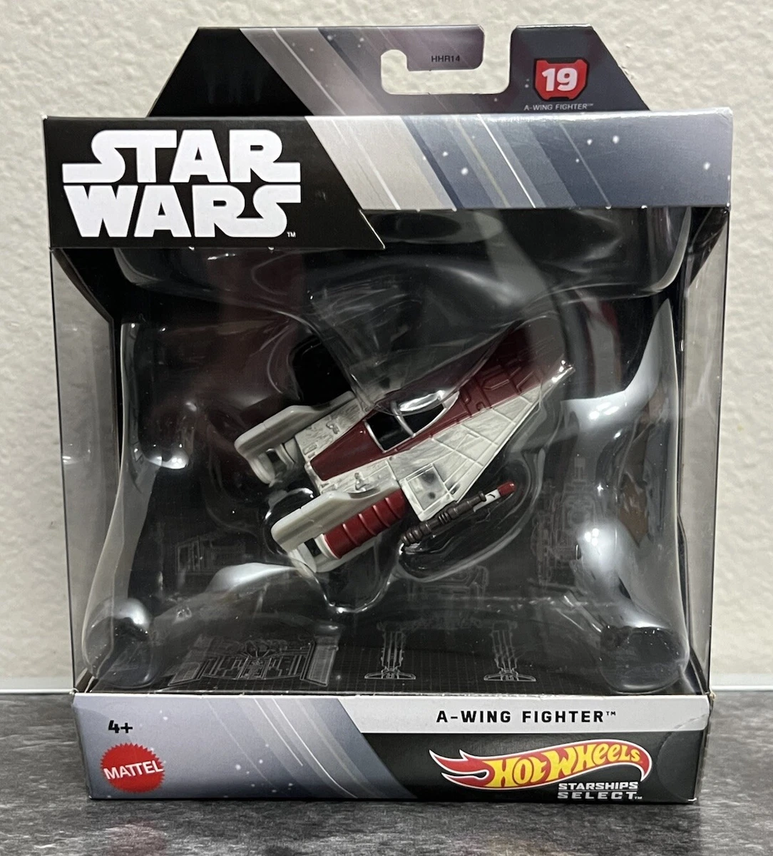 Hot Wheels Star Wars Starships Select A-Wing Fighter #19 New In