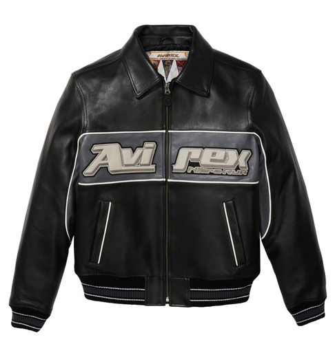 Avirex Nitro Run Varsity Leather Jacket 