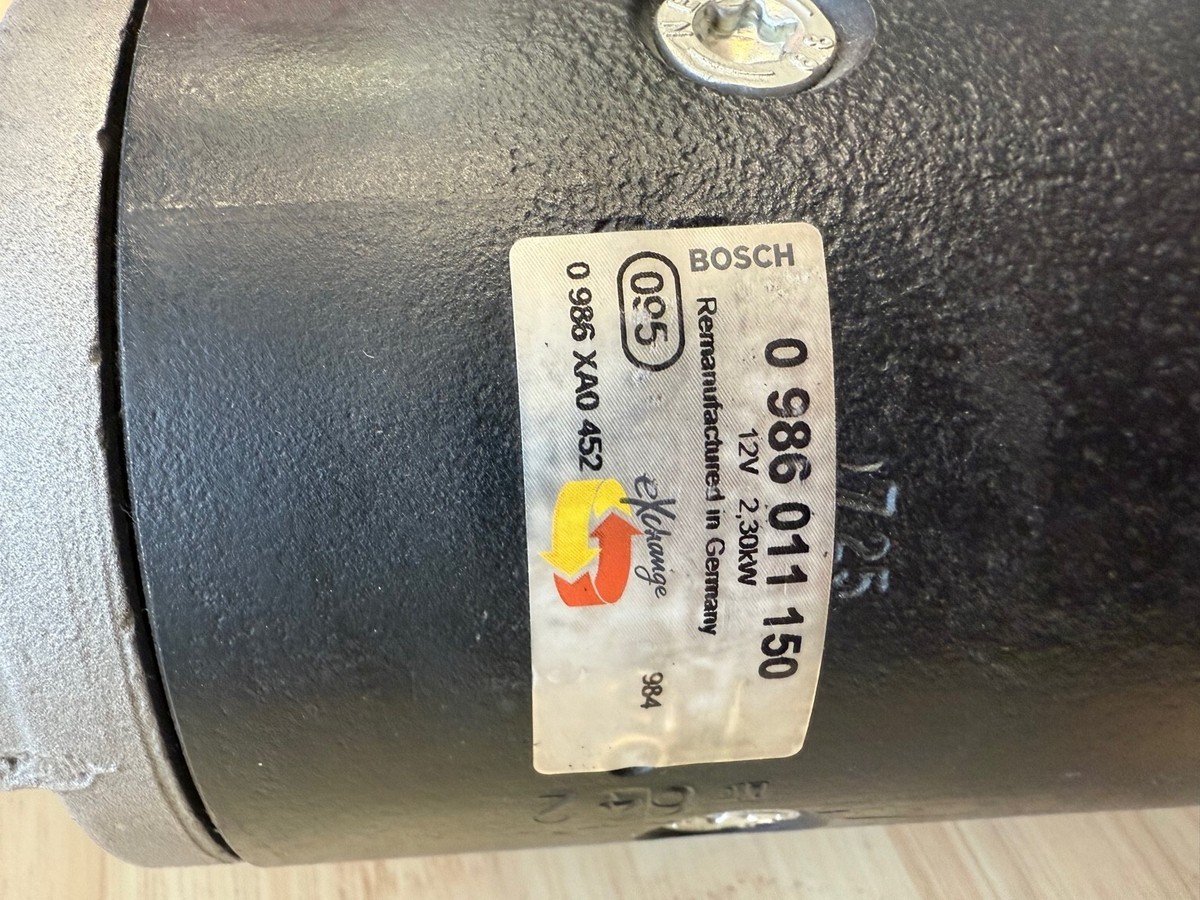 Bosch Remanufactured Starter Motor (0 986 011 150) – 12V, 2.3kW | eBay