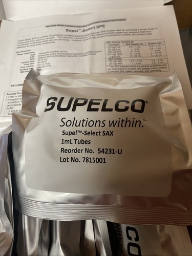 Supelco 54231-U SAX SPE Tube bed wt.30 mg, vol. 1mL 8 Pk - Picture 5 of 5