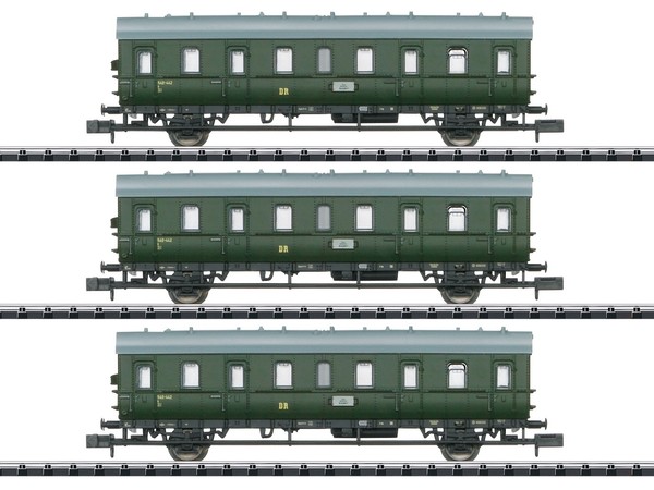Minitrix 18277 - Personenwagen Set Nahverkehr Dr Ep.Iii 3-Teilig - Spur N - Neu-image