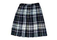 Tami Sophisticates San Francisco Vintage Navy Tartan Plaid Preowned