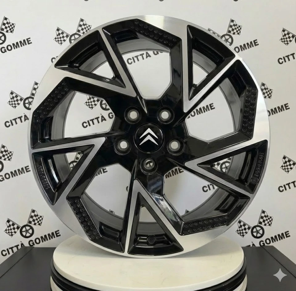 Set 4 Jantes en Alliage Compatible Citroen Berlingo C4 C5 DS4 DS7 DS9 Par 18 " - Photo 2/3