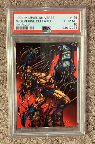 1994 Marvel Flair #118 Wolverine Defeated Fleer '94 Flair PSA 10 GEM MT
