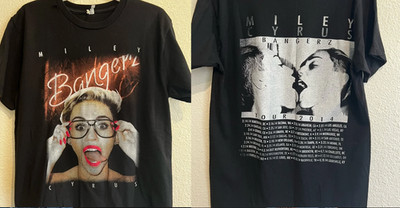 Miley Cyrus 2014 Bangerz 2-sides Unisex Shirt All Size K739