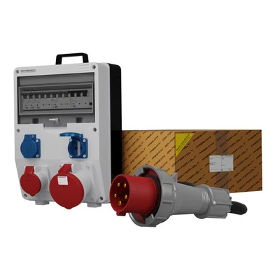 Stromverteiler TD-S/FI 1x63A 1x16A 2x230V SKH Kabel 5x10mm2 Doktorvolt® 0045 - Bild 1 von 3