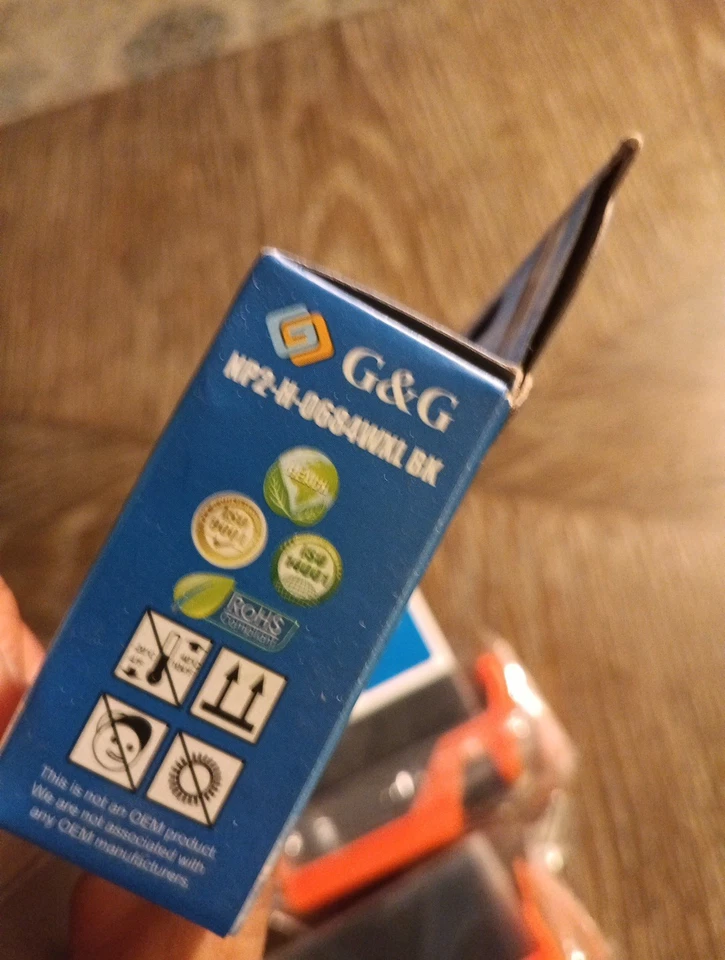 Cartuchos de tinta G&G, cian, foto negra, negra, HP Np2-H-0684WXL BK .1 caja 2 carros Foto 4 de 4