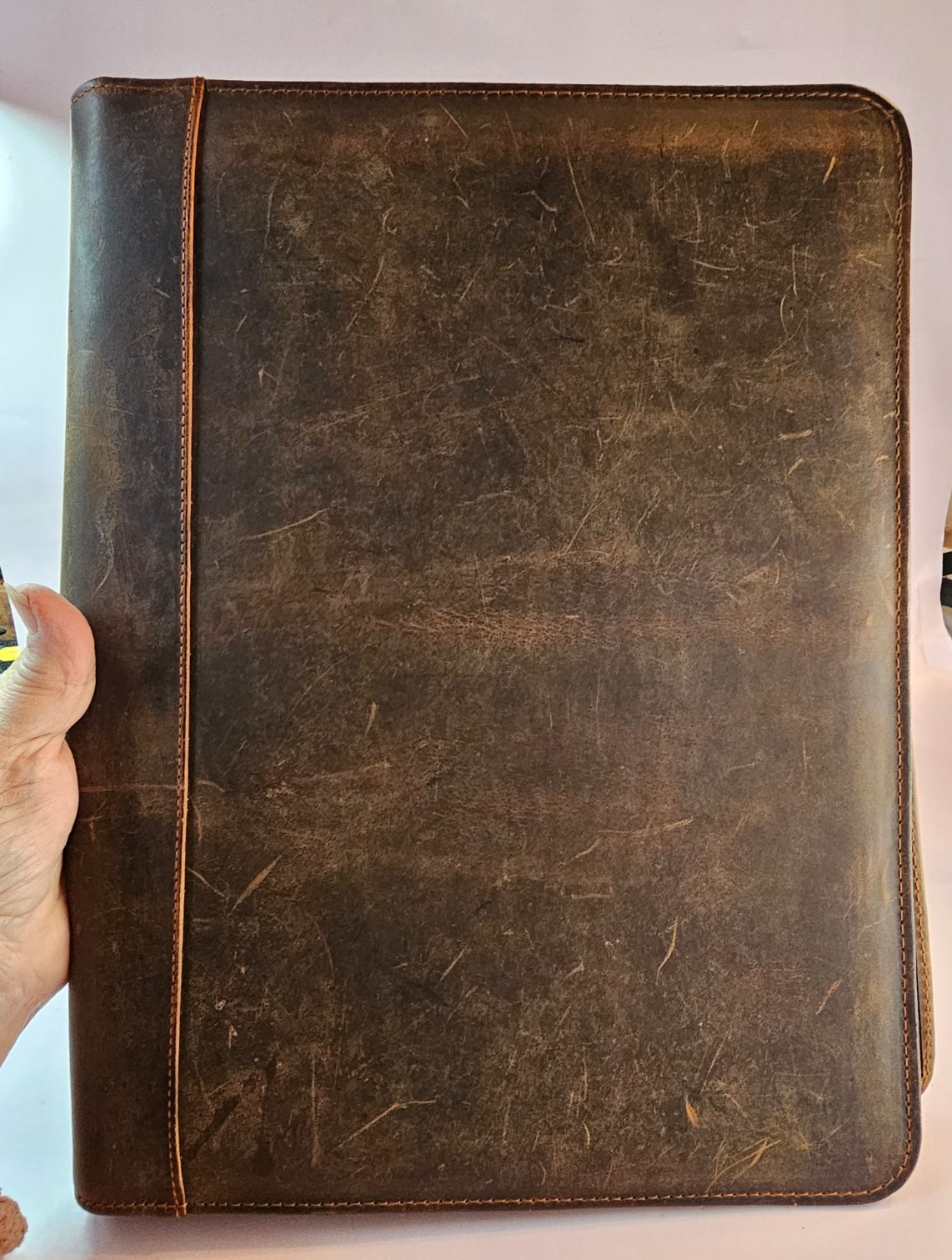 Aromazatika Organizer Portfolio Genuine Leather Large 14"x10"