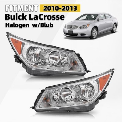 For 2010-2013 Buick LaCrosse Halogen Headlights with Bulb Driver &Passenger Pair