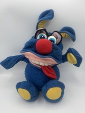 Vintage 1987 Fisher Price Funny Freddy Blue Monster Posable Plush Toy