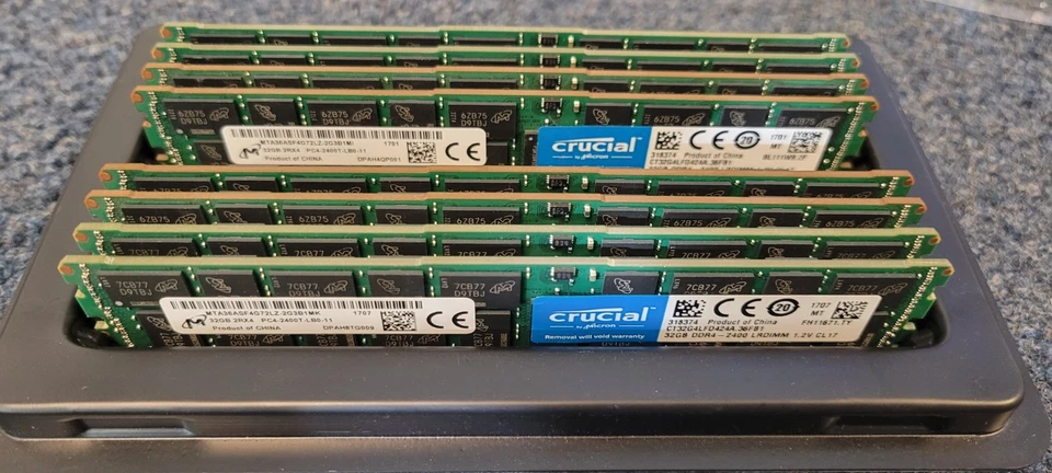 Micron 32GB DDR4 2400 MHz ECC LRDIMM Server Memory RAM (MTA36ASF4G72LZ-2G3B1) - Image 2 of 2