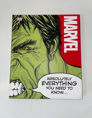 Marvel Absolutely Everything You Need To Know By DK Hardcover Book Gift Idea