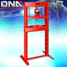 20 Ton / 44000 lbs. Steel Hydraulic Floor Shop Press Stand with Plates & H-Frame