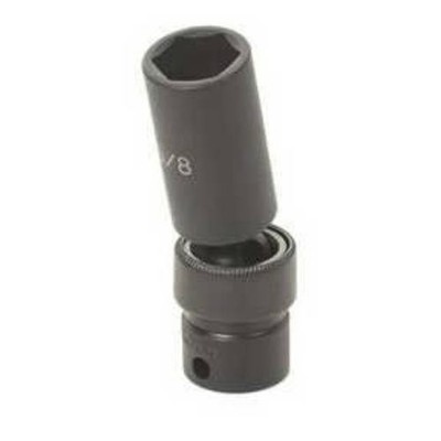 Grey Pneumatic 1018USD 3/8'' Drive X 9/16'' Semi-deep Universal