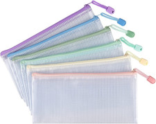 10 Pack Small Mesh Zipper Pouch Bags A6 Size  Waterproof Zipper Bags Pouches fo