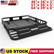 465164 Roof Rack Cargo Basket Rooftop Carrier Universal Car Luggage Holder