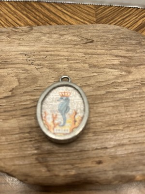 Pick Up Sticks  Breathe  Reversible Coastal Whale Sea Horse Pendant Beach
