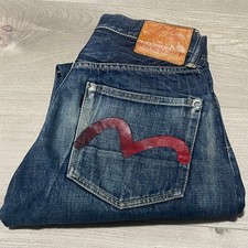 Size 29 10th Anniversary Orange Ear Red Seagull Black Tab Evisu