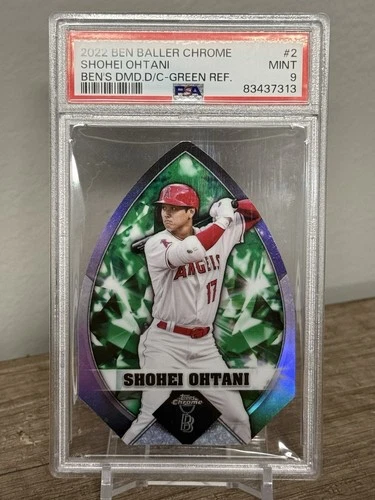 2022 Topps Chrome Ben Baller Edition Green Refractor /99 Shohei Ohtani PSA 9